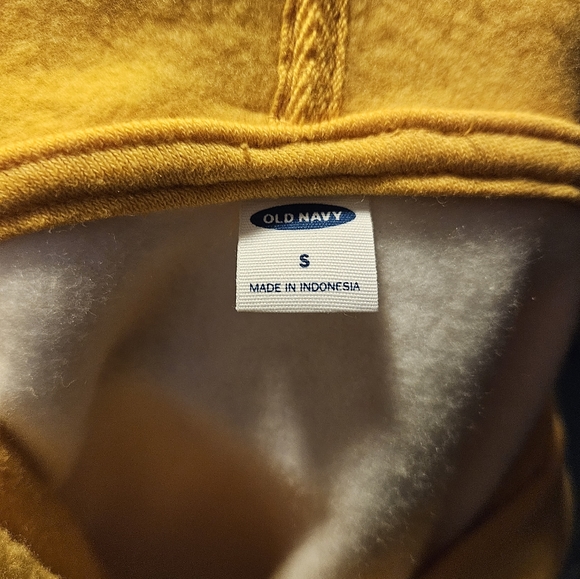 Old Navy size small hoodie yellow& white - Picture 6 of 11